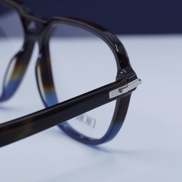 Final Price! Dior DIORBLACKSUITO AI 2800 Havana/Blue Eyeglasses 57mm